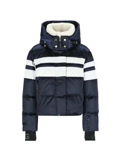 Bogner Silla Quilted Ski Jacket In Blau
