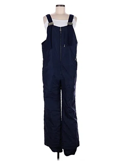 Pre-owned Bogner Snow Pants With Bib In Blue