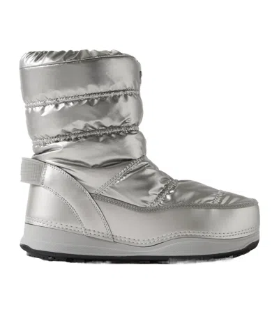 Bogner Softshell Snow Boots In Silver