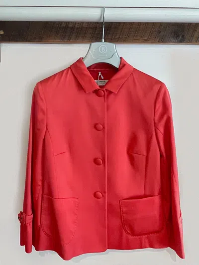 Pre-owned Bogner • Sonia  Collection • 66% Viscose, 22% Cotton, 10% Silk, 2% Elastha In Red