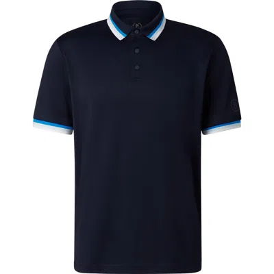 Bogner Sport Arik Functional Short-sleeved Top In Navy Blue