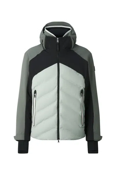 Bogner Sport Bahri Ski Jacket In Sage Gray/black
