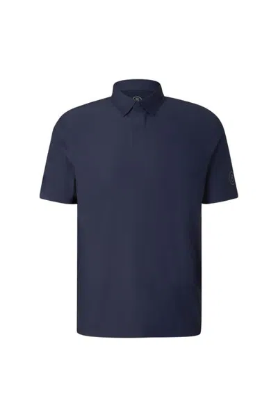 Bogner Sport Casimir Functional Short-sleeved Top In Navy Blue