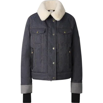 Bogner Sport Dena Denim Ski Jacket In Black