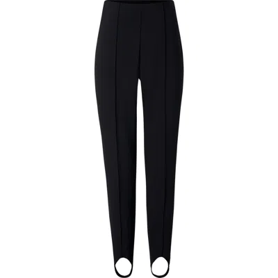Bogner Sport Elaine Softshell Stirrup Pants With Gussets In Black