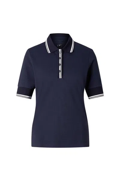Bogner Sport Funktons Polo Shirt Elenor In Blue