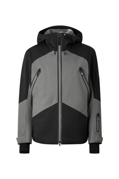 Bogner Sport Jasper Ski Jacket In Sage Gray/black