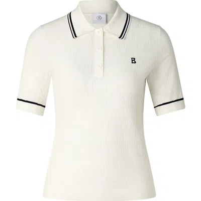 Bogner Sport Mandy Knitted Polo Shirt In White