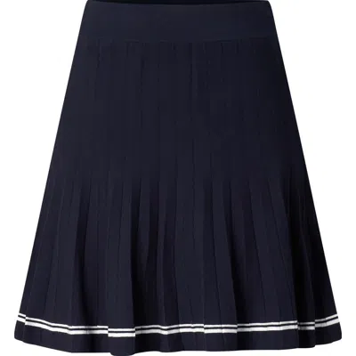 Bogner Sport Myra Knitted Skirt In Blue