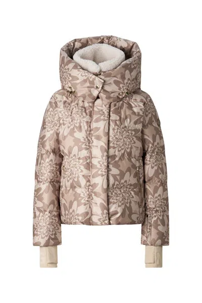 Bogner Sport Naia Down Ski Jacket In Hazel/beige