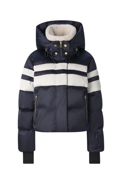 Bogner Sport Silla Down Ski Jacket In Navy/white