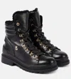 Bogner St. Moritz Leather Lace-up Boots In Schwarz