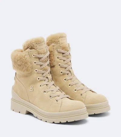 Bogner St. Moritz Suede Lace-up Boots In Brown