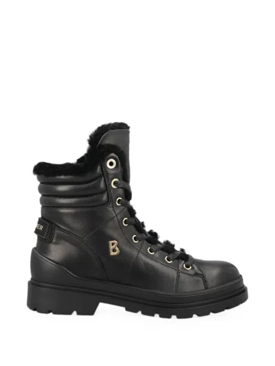 Bogner St.moritz Lace-up Combat Boots In 黑色