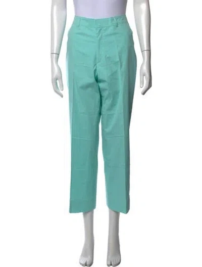 Pre-owned Bogner Straight Leg Pants In Blue/green