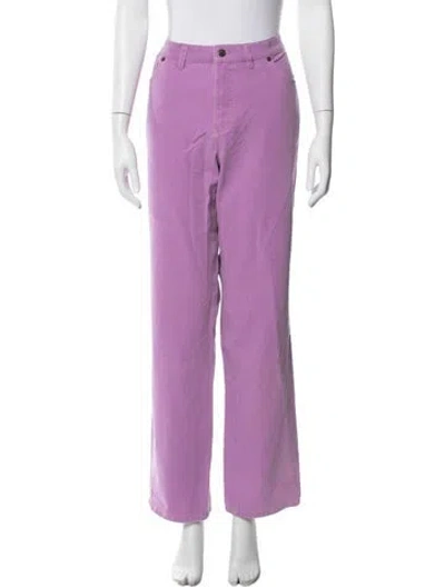 Pre-owned Bogner Straight Leg Pants In Purple