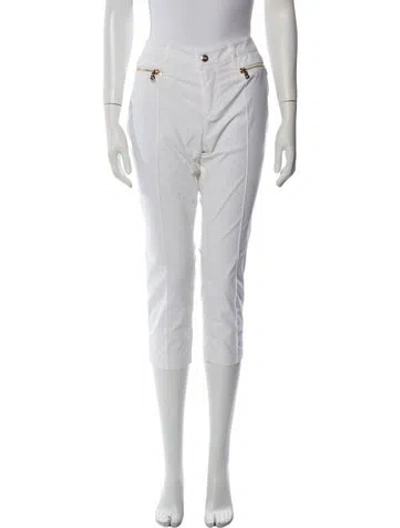 Pre-owned Bogner Straight Leg Pants In White