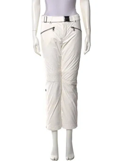 Pre-owned Bogner Straight Leg Pants In White