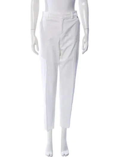 Pre-owned Bogner Straight Leg Pants In White