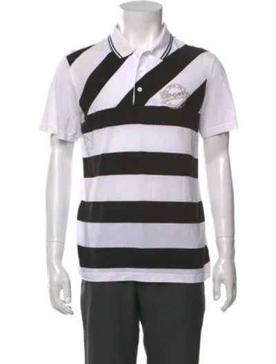 Pre-owned Bogner Striped Collar Polo Shirt In Multi