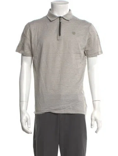 Pre-owned Bogner Striped Collar Polo Shirt In Multi