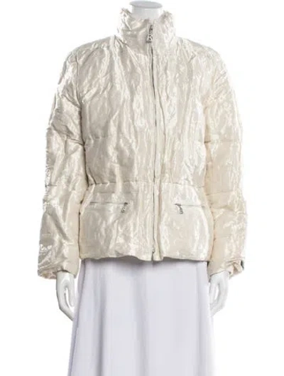 Pre-owned Bogner Striped Down Jacket In Neutral