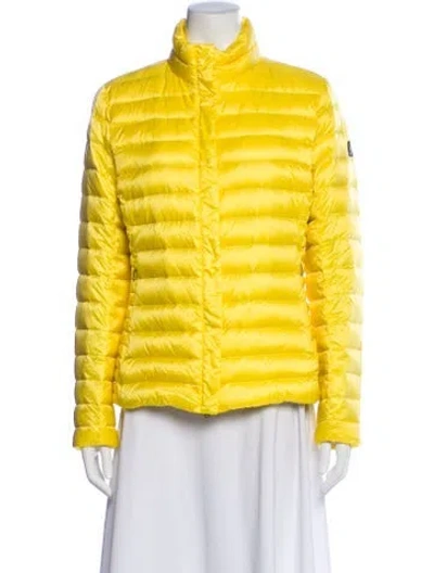 Pre-owned Bogner Striped Down Jacket In Yellow