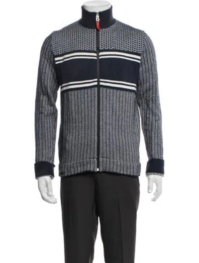 Pre-owned Bogner Striped Jacket In Blue