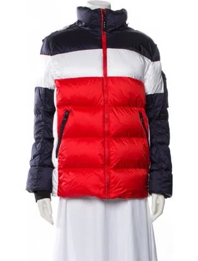 Pre-owned Bogner Striped Jacket In Red