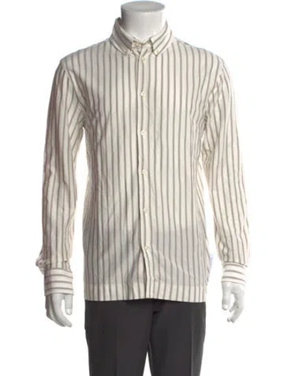Pre-owned Bogner Striped Long Sleeve Shirt In Neutral