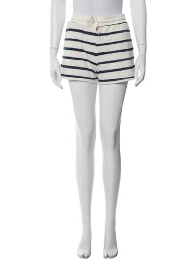Pre-owned Bogner Striped Mini Shorts In Multi