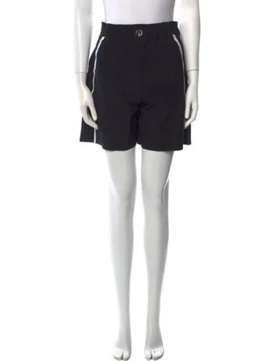 Pre-owned Bogner Striped Mini Skirt In Black
