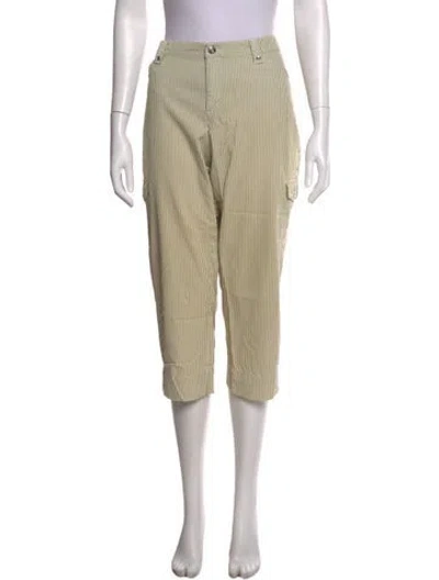Pre-owned Bogner Striped Straight Leg Pants In Neutral