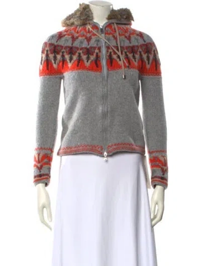 Pre-owned Bogner Striped Sweater In Gray