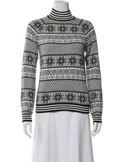 Pre-owned Bogner Striped Turtleneck Sweater In Multi