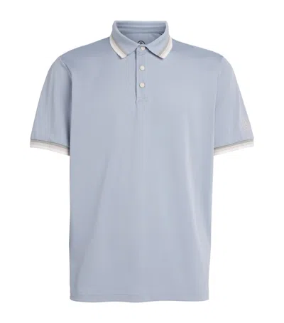 Bogner Stripe-trim Arik Polo Shirt In Blue