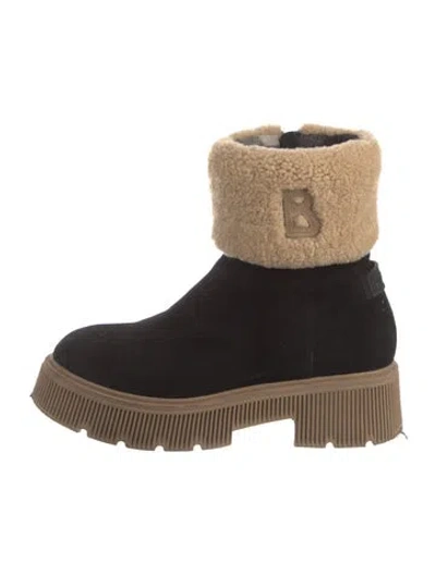 Pre-owned Bogner Suede Boots In Neutral