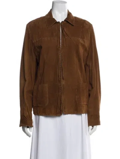Pre-owned Bogner Suede Jacket In Brown