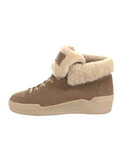 Pre-owned Bogner Suede Sneakers In Neutrals