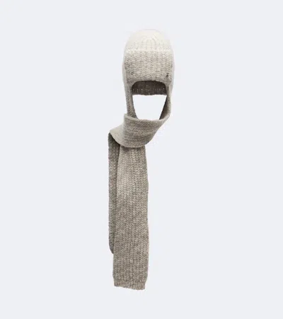 Bogner Suzanne Cotton And Wool-blend Hood In Gray
