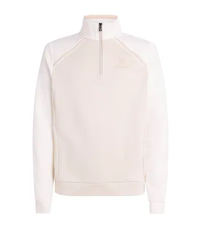 Bogner Technical Half-zip Sweatshirt In Beige