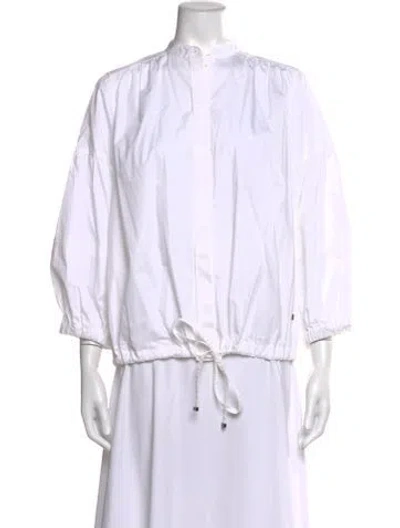 Pre-owned Bogner Three-quarter Sleeve Top In White