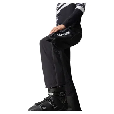 Pre-owned Bogner Tim2-t Ski Pants Black Eu 50 Mens Large Straight-leg Logo-embossed Belt