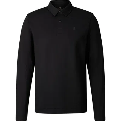 Bogner Timon Polo Long-sleeved Top In Black