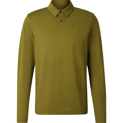 Bogner Timon Polo Long-sleeved Top In Green
