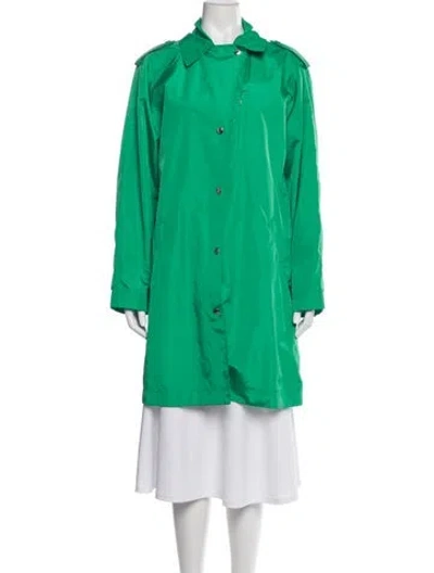 Pre-owned Bogner Trench Coat In Green