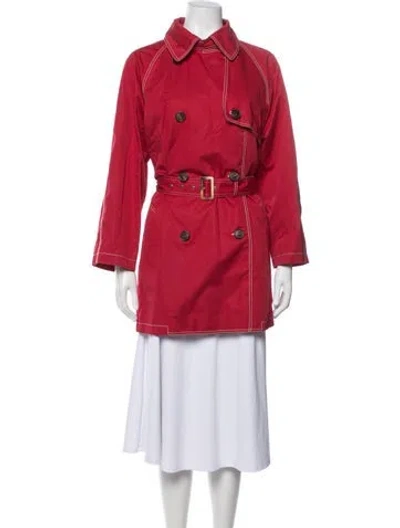 Pre-owned Bogner Trench Coat In Red