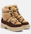 Bogner Turin Shearling And Suede Ankle Boots In Brown