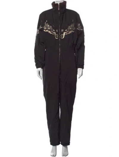 Pre-owned Bogner Turtleneck Jumpsuit In Black