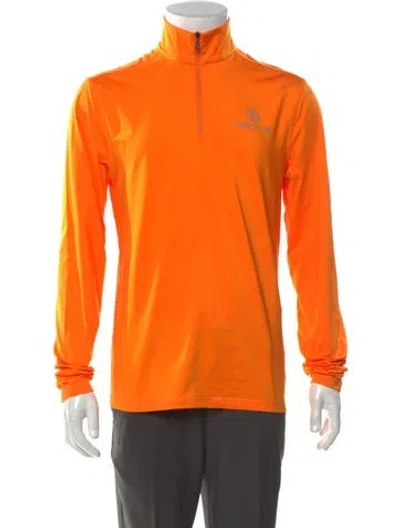 Pre-owned Bogner Turtleneck Long Sleeve Pullover In Orange